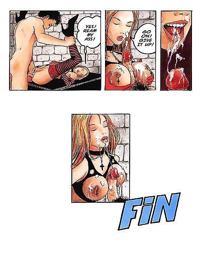 Chicks fucking blowjob and cumshot in amazing hardcore comic series - part 885